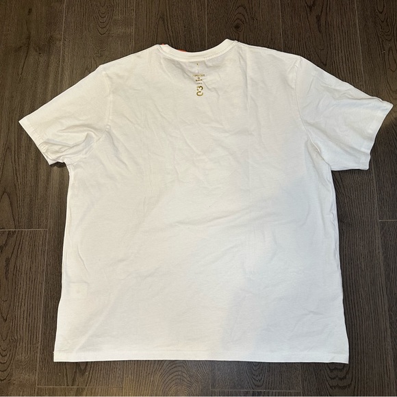 NTW Superdry Men’s White Corporate Logo Gold Foil T-Shirt Size 3XL M1011253A - Picture 2 of 11